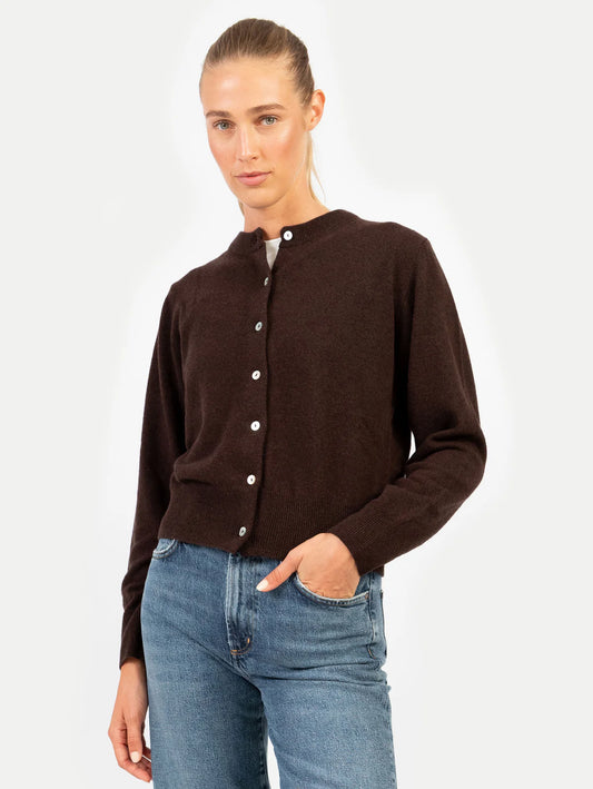 Anna v. Berg Clara Cardigan in Espresso
