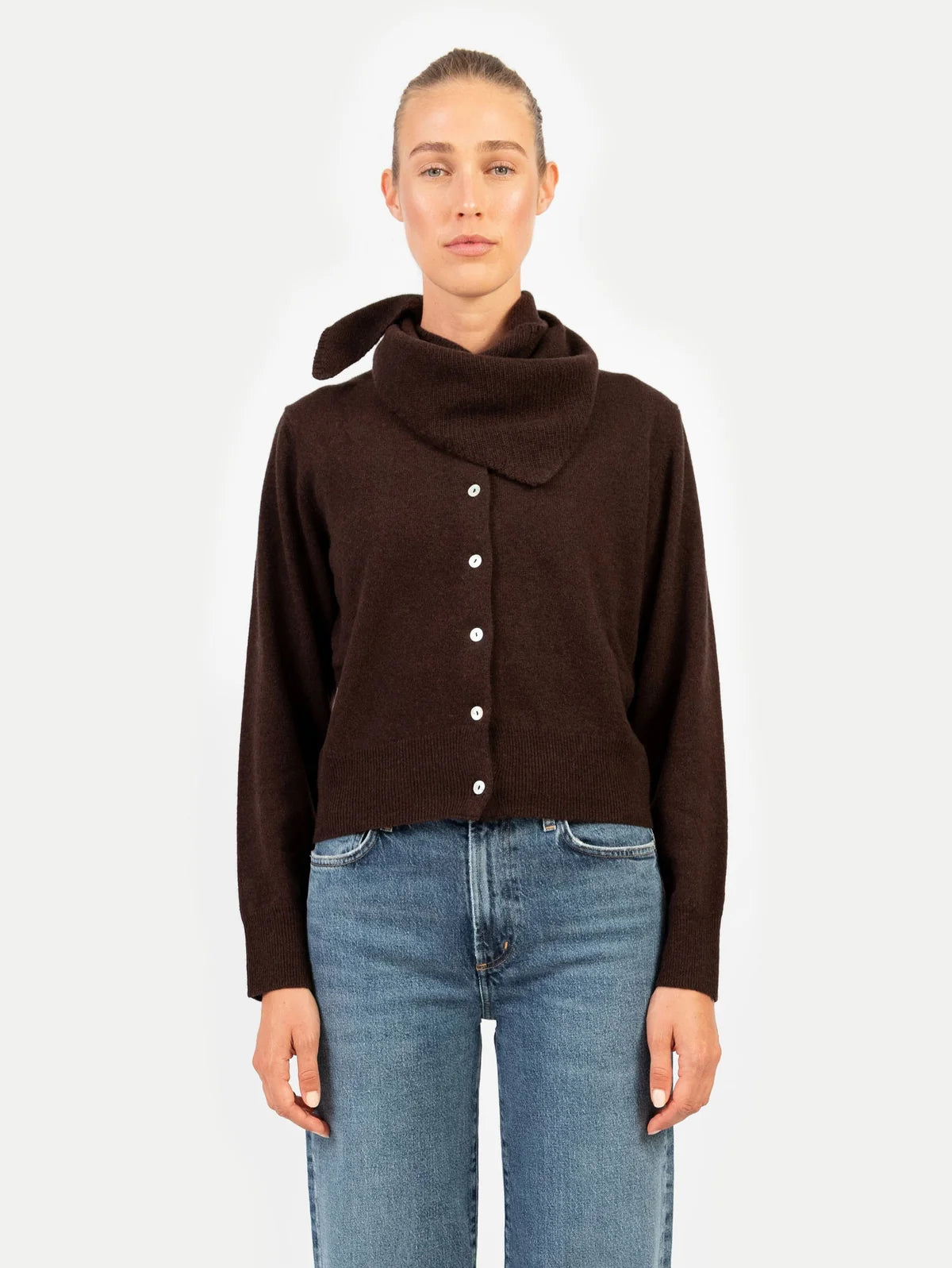 Anna v Berg Cara Scarf in Espresso