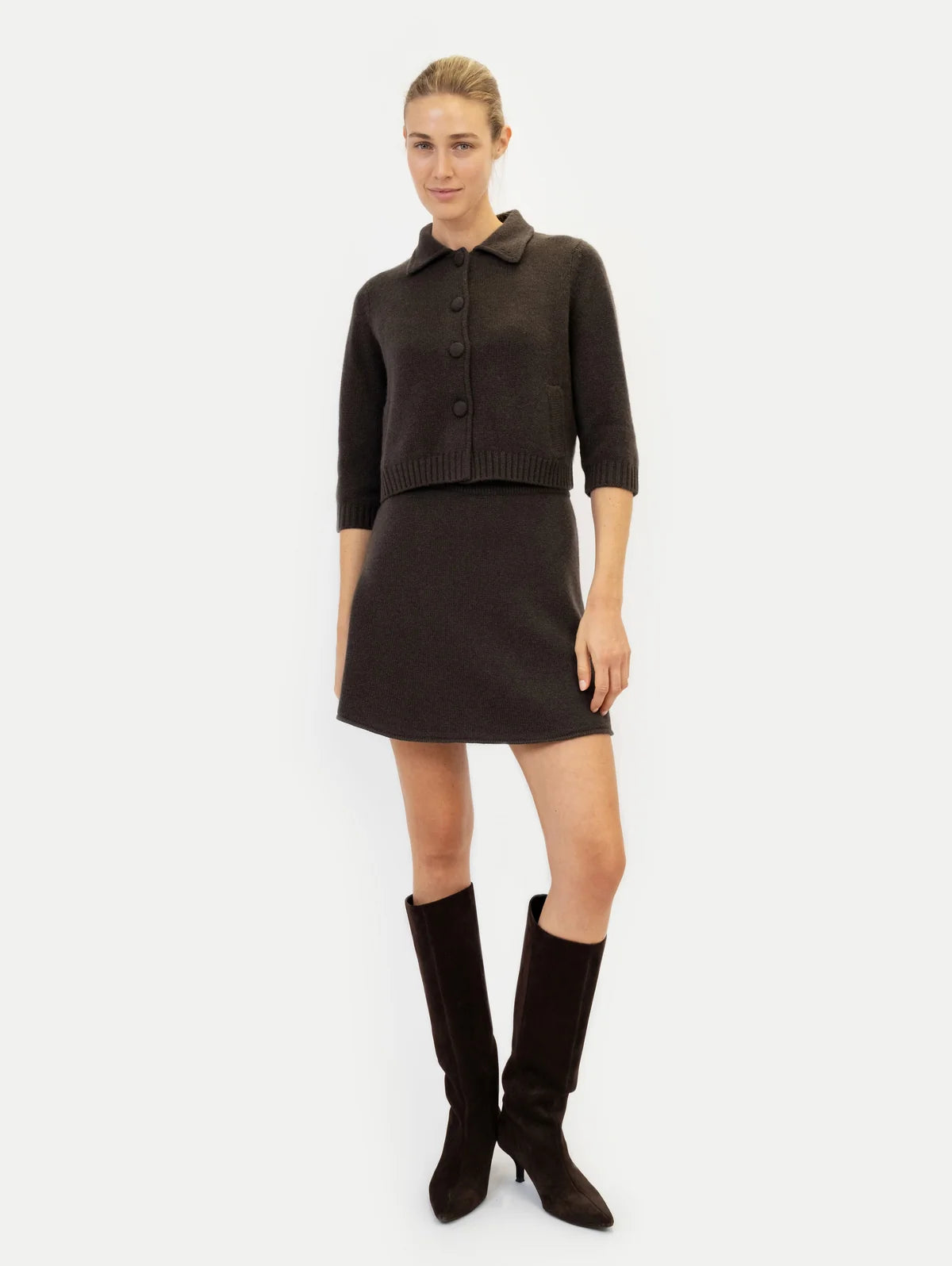 Anna v Berg Laura Skirt in Chocolate