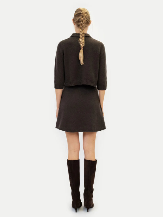 Anna v Berg Laura Skirt in Chocolate