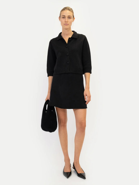 Anna v Berg Laura Cardigan in Black Sesam