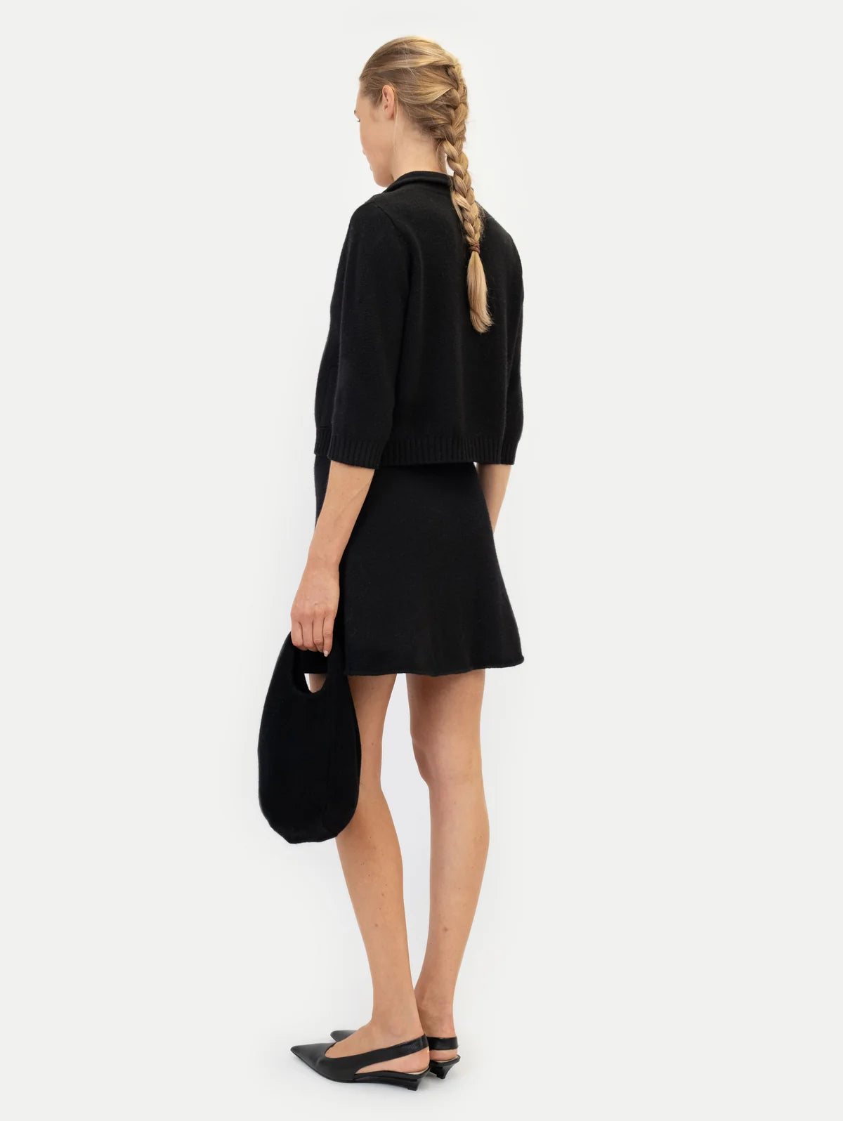 Anna v Berg Laura Cardigan in Black Sesam