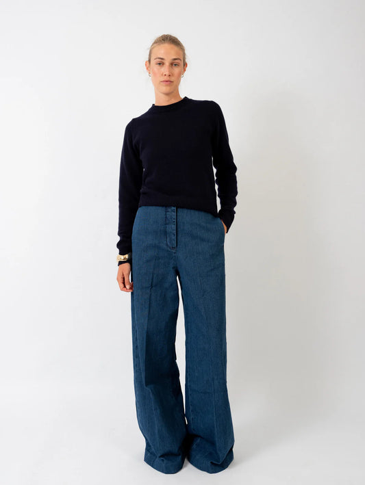 Anna v. Berg Theresa Sweater in Deep Blue