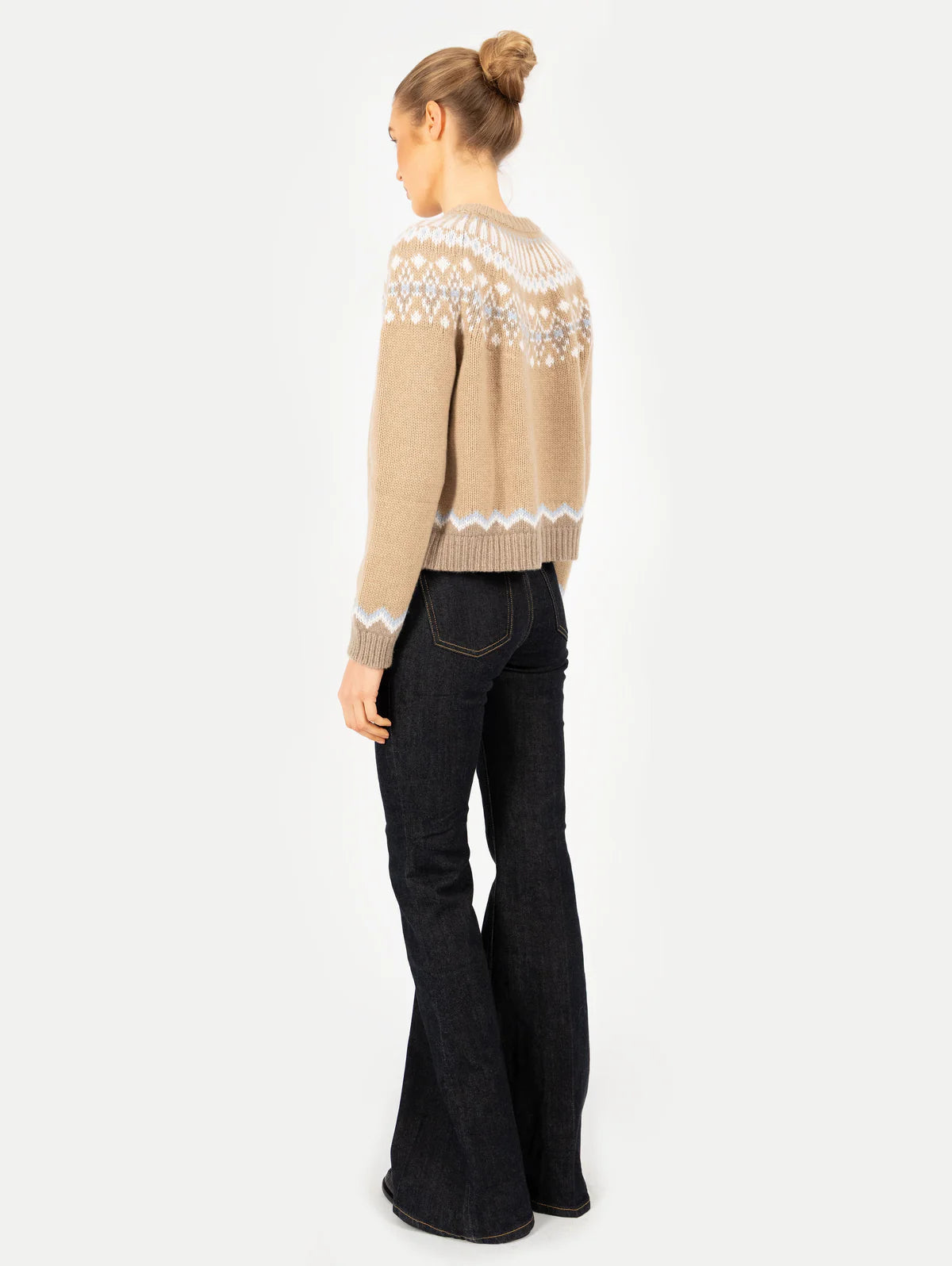 Anna v. Berg Laura Fair Isle Cashmere Sweater in Toast