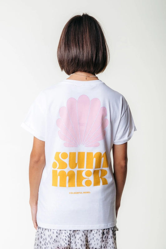 Colourful Rebel Summer T-Shirt in Weiß