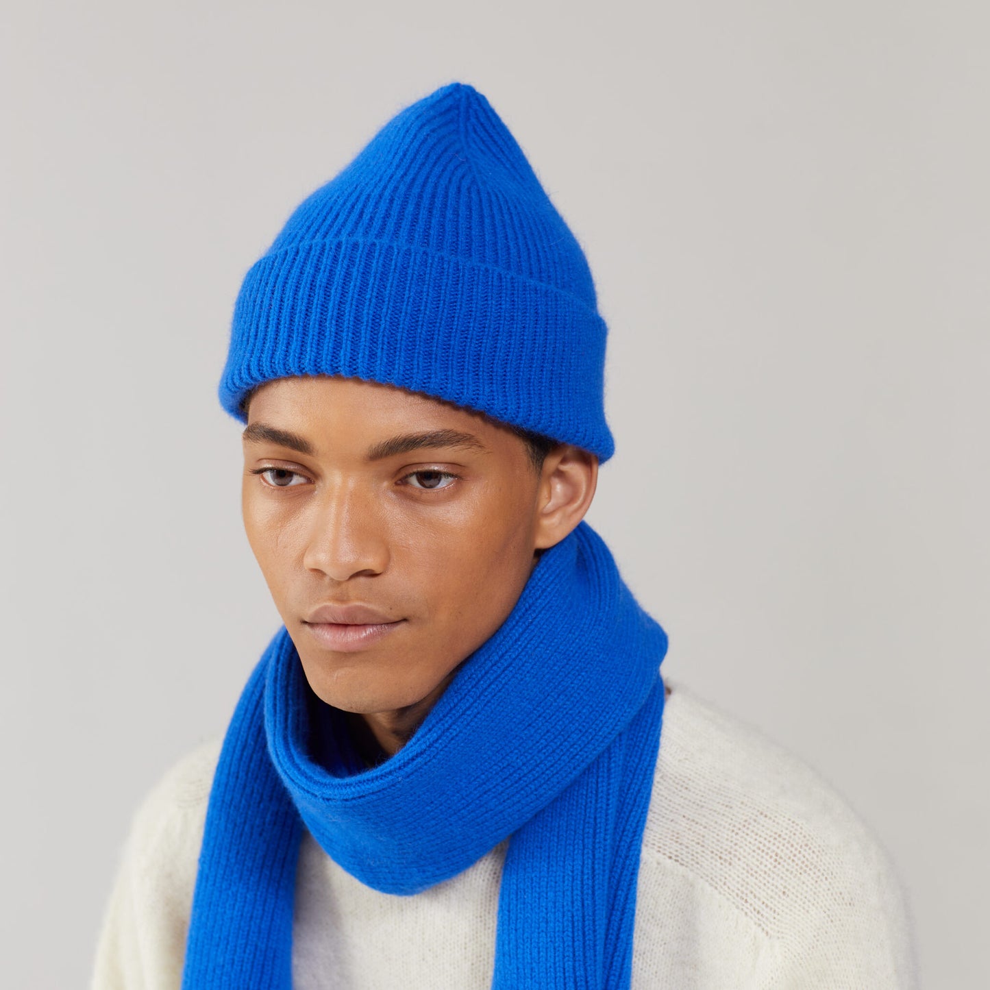 Le Bonnet Schal Royal Blau