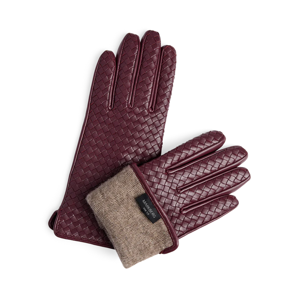 Melia Handschuhe in Burgund