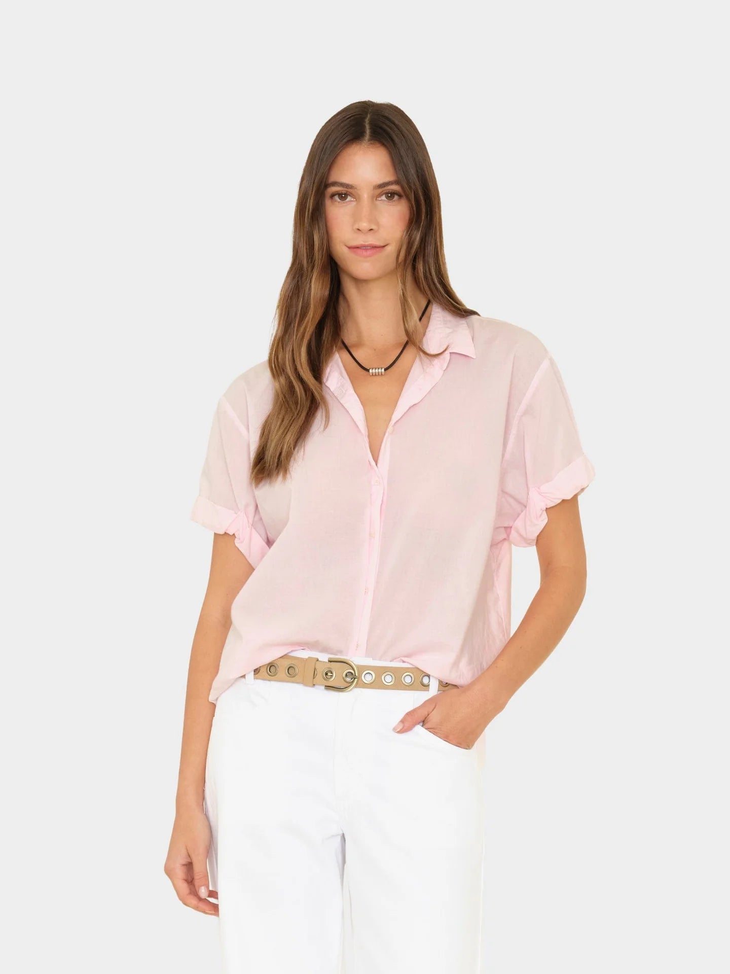 Xirena Channing Shirt Pale Rose