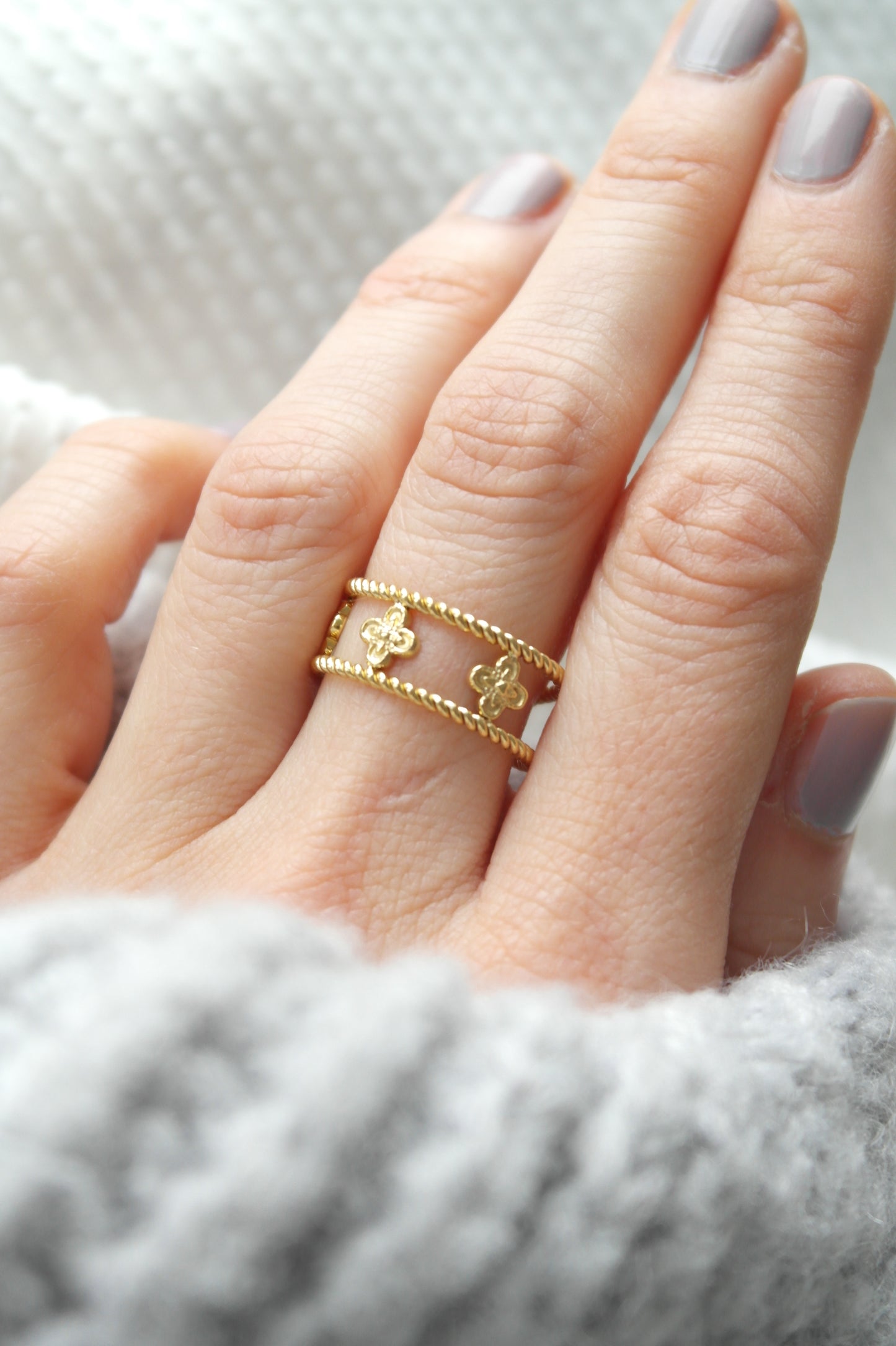 Anna Ring Basic Lover Collection - 14K vergoldet